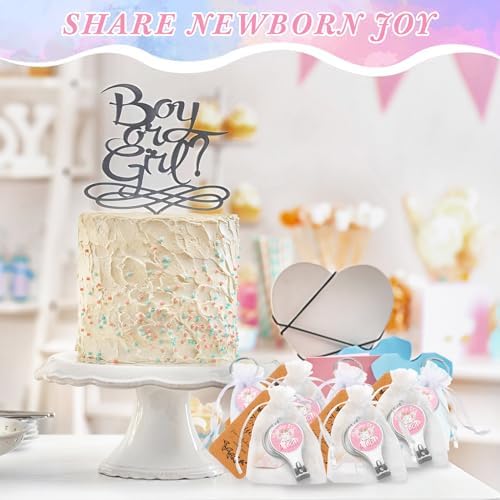 50 Sets Bottle Openers Baby Shower Return Favors for Guest Nail Clipper Bottle Opener Decorations with Thank You Tags Organza Bags for Baby Shower Gender Revel Party Souvenirs(Elephant) - Image 6