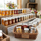 RetroPak Mini Mason Jars with Lids, 24 Pack, 3 oz Glass Honey Jars, White - Image 6
