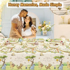 282Pcs Classic Winnie Neutral Baby Shower Decorations Quotes Plates Set - Image 3