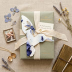 24 Favor Set, Purple Hummingbird Gift Wrap Tags with Seeds - Image 4