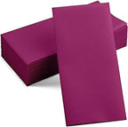 Linen-Feel Purple Paper Napkins - Decorative Cloth-Like Disposable Dinner Napkins - Soft And Absorbent. For Kitchen, Party, Wedding, Bathroom Or Any Occasion. (Pack of 100) - Image 5