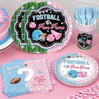 191Pcs wellspar Football Gender Reveal Decorations Tableware Set - Image 5