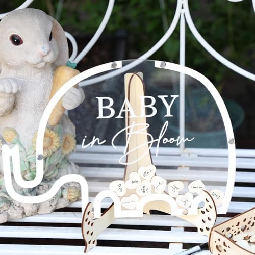 Fonder Mols Elephant Guest Book Alternative for Baby Shower Gender Reveal Party Reception Table Top Centerpieces Decorations, Sign in Books Gift, Sign Favors for 80 Guests - Image 4