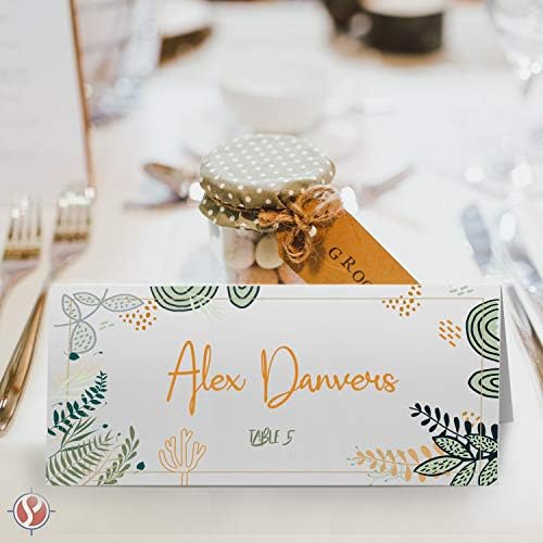 Vertical Fold Tent Cards - 4.25 x 11 Inch Heavyweight White Card Stock Paper - for Birthday, Wedding, Holiday, Anniversary Invitations, and All Occasions - Bulk Pack of 100 Cards Per Pack - Image 4