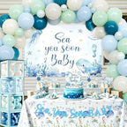 Sea You Soon Baby Shower Decorations All-in-One Kit Blue Boy - Image 4