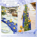 30 Pack Royal Blue Cheesecloth Table Runner 17x108 Inches Boho Home Decor - Image 6