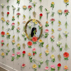 6 Pcs 35.11 ft Hanging Flower Artificial Wildflower Garlands Floral Vines - Image 4