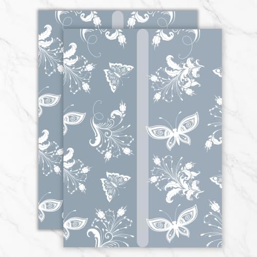 Vellum Jackets for 5x7 Invitation Butterfly Invitation Sleeves 100Pcs by MIIOO