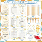 Sherr 476 Pcs Here Comes the Son Baby Shower Games, 6 Sets Activities - Image 3