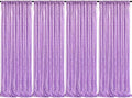 Lavender Sequin Backdrop Drapes 4 Panels 2FTx8FT Glitter Backdrop Curtains by QueenDream