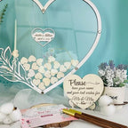Wedding Guest Book Alternative, Drop Top Frame with Hearts Dropbox - Image 3