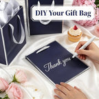 Saking 50 Pcs Medium Gift Bags Bulk with Handles and Tissue Paper 8x5x10 In - Image 5