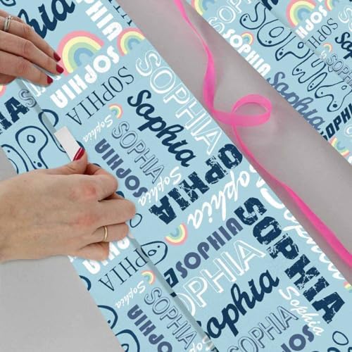 AOFUN Custom Gift Tissue Paper - Designer Wrapping Paper for Him - Christmas 3 Rolls 58" x 23" - Image 4