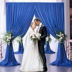 10 x 10 Feet Blue A Backdrop Curtain for Partie, Background Curtains for Photoshoot, Birthday, Wedding, Halloween, Thanksgiving, Christmas Day, New Year Party Decorations 5Ft x 10Ft, 2 Panels - Image 6