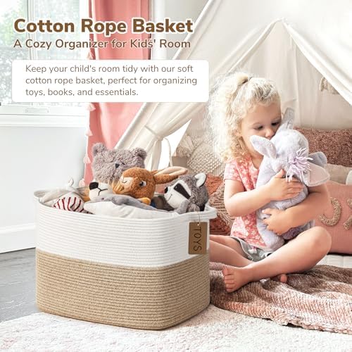 Goodpick 50L Large Woven Rope Storage Basket for Organizing, Jute - Image 2