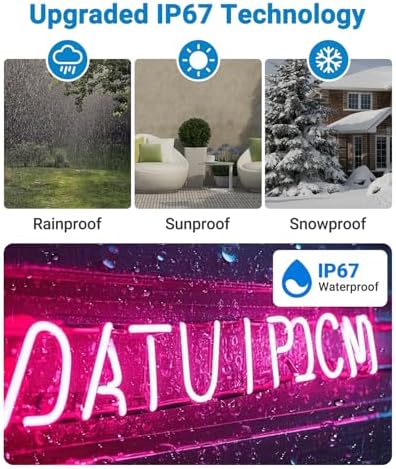 Professional Outdoor Neon Sign Customizable Supersized, Waterproof LED Light Sign for Yard, Patio, Business, LED Personalized Name Light UP Neon Sign Dimmable for Pool, Party Decor, Food Trucks - Image 5