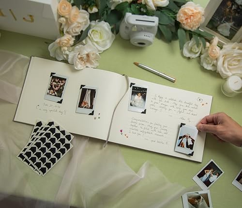 Large Photo Guest Book (Taupe) - Up To 240 Photo Slot | Fits Instant Photos - Image 6