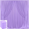 30x10ft Lavender Backdrop Curtain for Wedding Parties Wrinkle Free Fabric Lavender Drapes Backdrop Decoration for Baby Shower Birthday Photography Decoration 6 Panels, 5ft x 10ft by Gogoparti