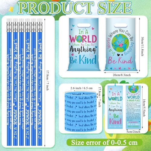Resurhang 50 Set Kindness Items Bulk, Be Kind Anti Bullying Classroom Favor - Image 2