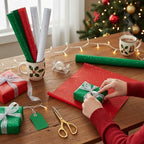 500 Sheets Red White Green Glitter Tissue Paper 15x20 Inch for Christmas - Image 5
