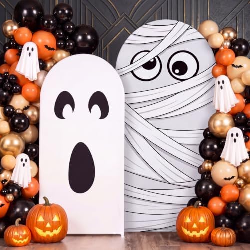 Moukeren Ghost Mummy Arch Backdrop Cover 6ft and 7.2ft by Moukeren