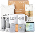 New Mom Gifts for Women, 9pcs Pregnancy Gifts for Expecting Mom, Cute Baby Gifts New Parents Gifts for Couples with Mom and Dad Mugs for Gender Reveal, Baby Shower, First Time Mom Gifts (Blue Gray) by SuhctuptxAccompanyUInLife