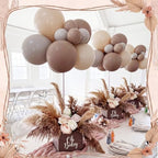 3 Set Boho Neutral Baby Shower Table Decor Set Include Balloon Letter Boxes Dried Pampas Grass Bouquet Neutral Table Centerpieces Decor for Boho Baby Shower Gender Reveal Party Supply - Image 5
