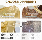 4 Panels 5ft(W) x 20ft(L) Gold Backdrop Curtain for Wedding Parties - Image 4