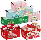 CHENGU 8 Pack Large Gifts Baskets Empty Collapsible Holiday Storage Bin by CHENGU