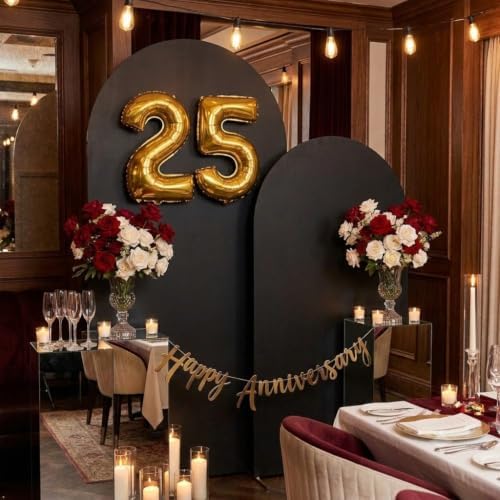 6FT,7.2FT Arch Backdrop Stand and Cover Set (Black) - Image 5