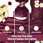 Cupuamon 50 Pack Cheesecloth Napkins 20x20 Inch Dinner Table Napkins Boho Washable Rustic Gauze Napkins Bulk for Wedding Bridal Baby Shower Party Decor (Burgundy) - Image 3