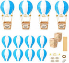 Light Blue Hot Air Balloon Decorations for Baby Shower Table Centerpieces by Yvlixyn