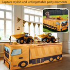 8Ft Construction Vehicle Table Cloth,Construction Birthday Decorations for Kids' Boys' Party Decorations, Baby Shower Birthday Party Supplies - Image 6