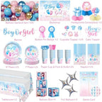 299Pcs Gender Reveal Decorations, All-in-One Decor Set for 25 Guests - Image 2