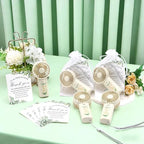 36Pcs Mini Handheld Fans for Wedding Bridal Baby Shower Guests - Image 2