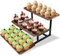 Cupcake Stand for 50 Cupcakes, Wood Metal Riser Dessert Table Display Stand by Unknown