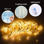10x10ft Blue Tulle Backdrop Curtains with Lights String for Parties, Wrinkle Free Sheer Curtain Wedding Photo Backdop Drapes for Baby Shower Birthday Party Ceremony Photography Home Decorations - Image 3