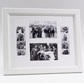 Creative Picture Frames 2-46-11X14Wh-W White Event Photo Booth Frame Holds 2-4 By 6 And 2-2 By 6-Inch Photographs With White Collage Mat And Stand by CreativePictureFrames