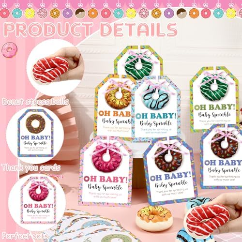 Engrowtic 30 Sets Sprinkled with Love Donut Balls Baby Shower Favors - Image 4