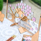 Cherry Blossom Wedding Guest Book Alternative Acrylic Sakura Drop Box Frame - Image 2