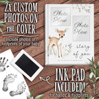 Baby Memory Book and Pregnancy Journal, Baby Book Keepsake with Clean-Touch Ink Pad for Newborn Hand and Footprints, Simple and Elegant Design, A Great Gift for Baby Showers and New Moms (Classic) - Image 3
