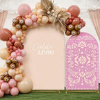 Mindsoft 2 Pcs Cielito Lindo Arch Cover, Pink, 6ft 7.2ft - Image 6