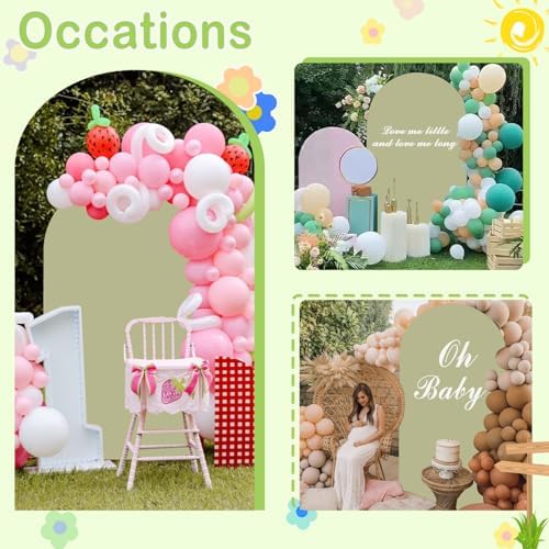 Sage Green Arch Cover 7.2 FT Arch Backdrop Cover Wedding Arch Cover - Image 3