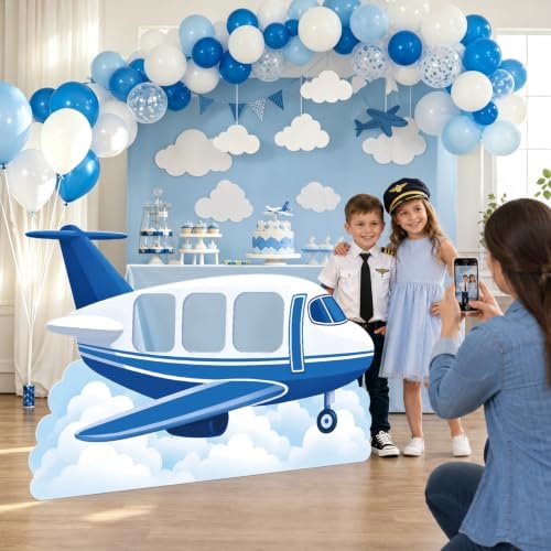 4.1 ft Airplane Corrugated Plastic Standee Cutout Photo Prop - Image 3