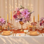 Mixed Artificial Flowers Box, Silk Roses, Peonies, Dahlias & Eucalyptus - Image 5