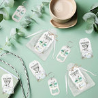 24 Sets Mallard Duck Baby Shower Bottle Openers Favors, Duck Hunting Baby Shower Bottle Openers Keychains Thank You Tags Organza Bags for Guest Gifts Souvenirs Duck Hunter Party Supplies - Image 4
