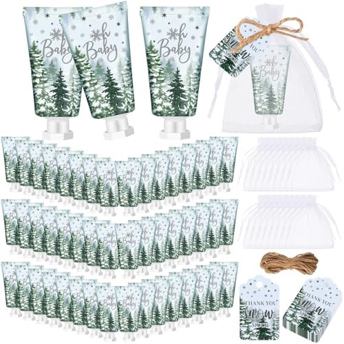 48 Sets /144 Pcs Baby Shower Hand Cream Gift, Forest Baby by Dansib