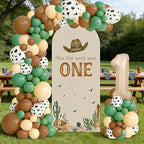How the West Was One Decorations Arch Backdrop Covers and Balloon Garland Arch Kit 6ft Western Cowboy First Birthday Decorations for Baby Boys Cowboy First Rodeo Bday Decors Supplies - Image 3
