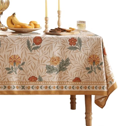 patdrea Designer Vintage Printed Tablecloth,Rectangular,110"x63" by Welcometopatdrea
