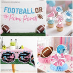 191Pcs wellspar Football Gender Reveal Decorations Tableware Set - Image 7